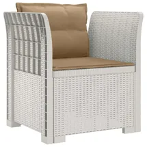 vidaXL 1-Sitzer Sessel 1 x 1 x 1 cm weiß