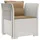 vidaXL 1-Sitzer Sessel 1 x 1 x 1 cm weiß