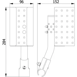 Fetra Fechtel Transportgeräte GmbH fetra Flaschenhalterung für Euro-Flaschen1000ml - Stellfläche (BxT): 93 x 75 mm