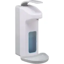 Relaxdays 4 x Eurospender, 1000 ml, Weiß,Grau