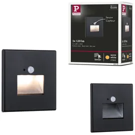 Paulmann Wandeinbauleuchte Edge Quadro 1,2W eckig schwarz