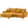 Mr. Couch Ecksofa MR. COUCH "Blackburn II, L-Form", orange (dolce 9 curry), B:246cm H:71cm T:170cm, Dolce (100% Polyester), Sofas, Ecksofa, Mit Kaltschaumpolsterung bis 140 kg belastbar