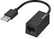 Hama USB Ethernet Adapter (Netzwerkadapter USB 2.0 für Fast Ethernet 10, 100 Mbps, USB LAN Adapter, USB-Stecker auf Ethernet-Buchse, kompatibel mit Windows und Mac, für PC, Laptop, Tablet)
