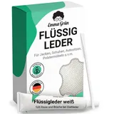 Emma Grün Emma Grün® Flüssigleder Reparatur Set Weiß [1x7ml] - Leder Kratzer entfernen für Risse & Löcher - Leder Reparatur Set - Lederpflege Set für Sofa & Autositze - Kunstleder Reparaturset ml