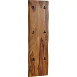 Wohnling Wandgarderobe WL6.548 sheesham Holz 6 Haken 40,0 x 140,0 cm