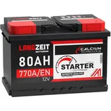 Autobatterie 80Ah 12V Auto Batterie ersetzt 74Ah 75Ah 72Ah 77Ah Starterbatterie