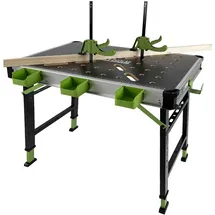 Trutzholm Werkbank klappbar höhenverstellbar bis 90 cm Multifunktionstisch Werkzeugboxe...