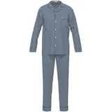 Seidensticker Pyjama Baumwolle Blau M (50)