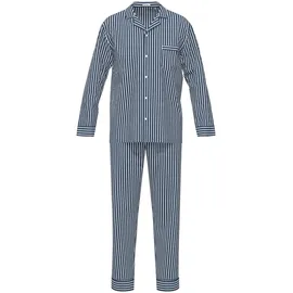 Seidensticker Pyjama Baumwolle Blau M (50)