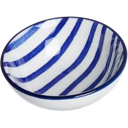 4er Set Schale flach 8cm Streifen Seaside - Ritzenhoff 270273