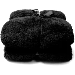 Unique Living Decke Teddy 150x200cm Schwarz