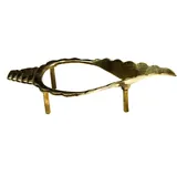 ASHIRWAD Shankh-Ständer aus Messing Valampuri Sangu Shankha Dakshinavarti Vamavarti Metall (16 cm)