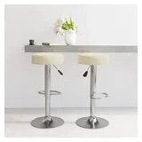 vidaXL Barhocker 2 Stk. 0 x 0 cm Creme