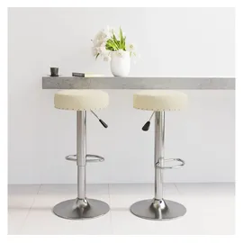 vidaXL Barhocker 2 Stk. 0 x 0 cm Creme