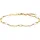 Julie Julsen Armband 925/- Sterling Silber vergoldet Süßwasserperlen gelb Größe 19 cm