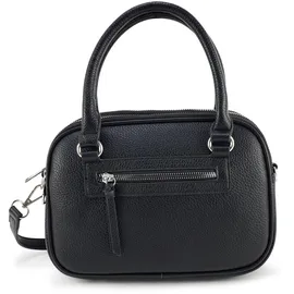 HARPA Schultertasche "TELLIE", Damen, Gr. B/H/T: 9,5cm x 19cm x 25,5cm, schwarz, Lederimitat, unifarben, Taschen Schultertasche, mit drei Hauptfächern