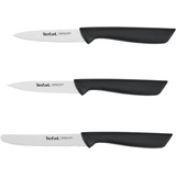 Tefal K2733S Colorfood Messerset 3-teilig | Universalmesser Schälmesser korrosionsbeständig ergonomisch sicher Schwarz