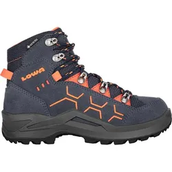 LOWA Kinder Multifunktionsstiefel KODY EVO GTX MID, STAHLBLAU/ORANGE, 32