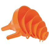 Pressol Trichter-Set 6teilig Kunststoff 0,05 l/1,2 l 160 mm orange