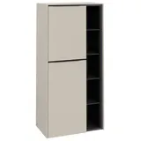 Villeroy & Boch Subway 3.0 Mittelschrank 57,4 x 120 x 36,2 cm Cashmere Grey/Volcano Black