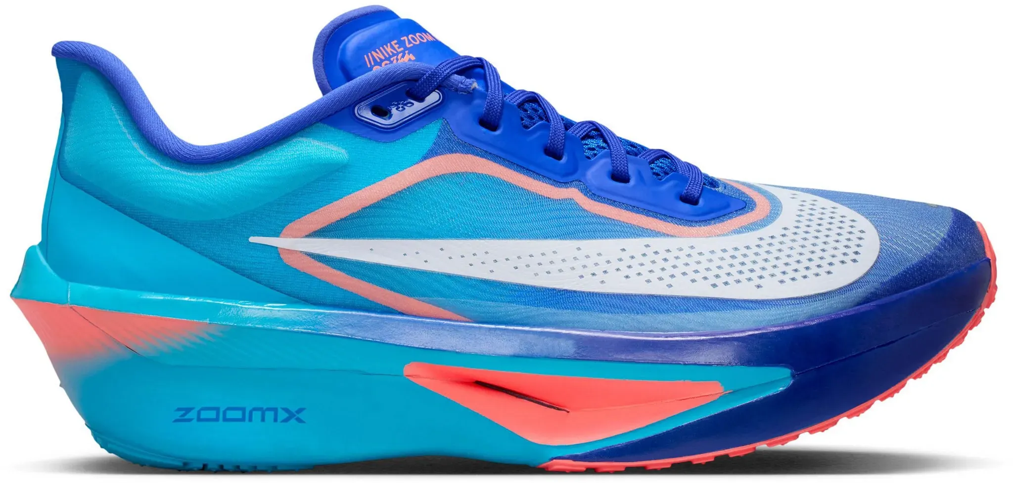 Nike ZOOM FLY 6 Laufschuhe Herren in racer blue-white-blue lightning, Größe 45 1/2 - blau