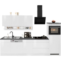 Held Küchenzeile Virginia E-Geräte 300 cm weiß ohne Induktion ohne Kühlschrank