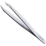 Canal Haarpinzette runde Spitze satin rostfrei 95 mm