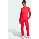 Adidas Damen ESSENTIALS 3-STRIPES TRACKSUIT, Pure Ruby, M