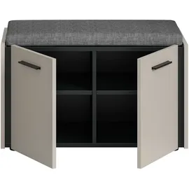 Home Affaire RAK 75 x 43 x 40 cm 2 Türen/4 Fächer schwarz