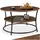 VASAGLE rund vintage braun 80 x 45 cm