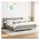 vidaXL Boxspringbett mit Matratze Hellgrau 180x200 cm Stoff