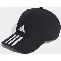 Adidas 3-Streifen Aeroready Baseball Kappe Black / White /