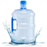 Neroyaner 10L Wasserkanister mit Leckquote mit Leckqualität transparent kein Geruch versiegelter wiederverwendbarer staubfester tragbarer Wasserflaschenbehälter für Haus im Freien