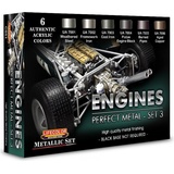 Lifecolor CS51 Engines Perfect Metal - SET3