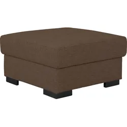 Stauraumhocker HOME AFFAIRE "Tulio", braun, B:80cm H:45cm T:80cm, Struktur fein (100% Polyester), Struktur (100% Polyester), Samtstruktur (100% Polyester), Hocker, mit Stauraum