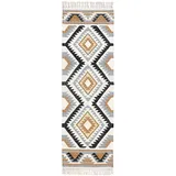 Homescapes Kelim-teppichläufer Agra, 66x200 cm, – Handwebteppich aus Wolle & Baumwolle