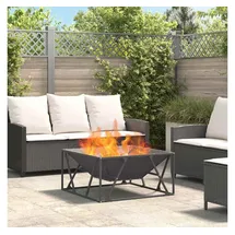 vidaXL Feuerplatz Ø 40 cm Schwarz