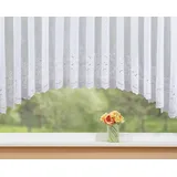 Stickereien Plauen Gardine Alena (1 St), Kräuselband, transparent, veredelt mit echter Plauener Spitze Stickerei weiß 300 cm x 175 cm