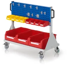Kappes RasterMobil Gr. 2 RAL 7035/5010 H890 mm 2 Lochplatten mit Ausstattung