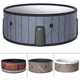 BRAST Whirlpool MSpa Verto-Serie, 5 Modelle, In- Outdoor Pool, Winterfest, aufblasbares Aufstellbecken, (aufblasbar MSpa Tidal für 6 Personen, Ø173x65cm, 138 Massagedüsen in 3 Intensitäten), einfache Steuerung per App