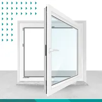 Kunststofffenster 70 mm Bautiefe Dreh-Kippfunktion 2-fach : Innen Weiß / Außen A...
