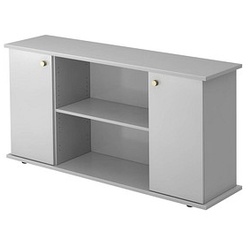 HAMMERBACHER Sideboard SB2T, VSB2T/5/5/SG lichtgrau 166,1 x 44,8 x 84,0 cm