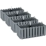 Prosperplast Blumenkasten 38 x 18 x 16,2 cm Grau