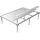 Biohort SmartBase Plus-Fundament für Gartenhaus Europa 3 222 x 150 cm Silber
