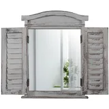 MCW Wandspiegel Spiegelfenster 53 x 42 cm Grau