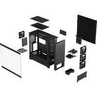 Fractal Design Pop XL Silent Black TG Clear Tint, Glasfenster, schallgedämmt (FD-C-POS1X-02)