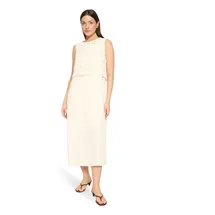 Cartoon Druckkleid A-Linien-Kleider Beige 42