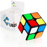 CUBIDI® Original Zauberwürfel 2x2 - Typ Los Angeles | Speed-Cube mit optimierten Dreheigenschaften | Magic Cube für Anfänger und Fortgeschrittene | geeignet zum Speed-Cubing