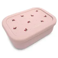 Filibabba Essensbox aus Silikon, 3 Fächer, Weiß