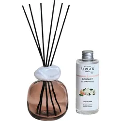 Mineral Aromadiffusor pflaume-weiß mit Duft Lady Flower
